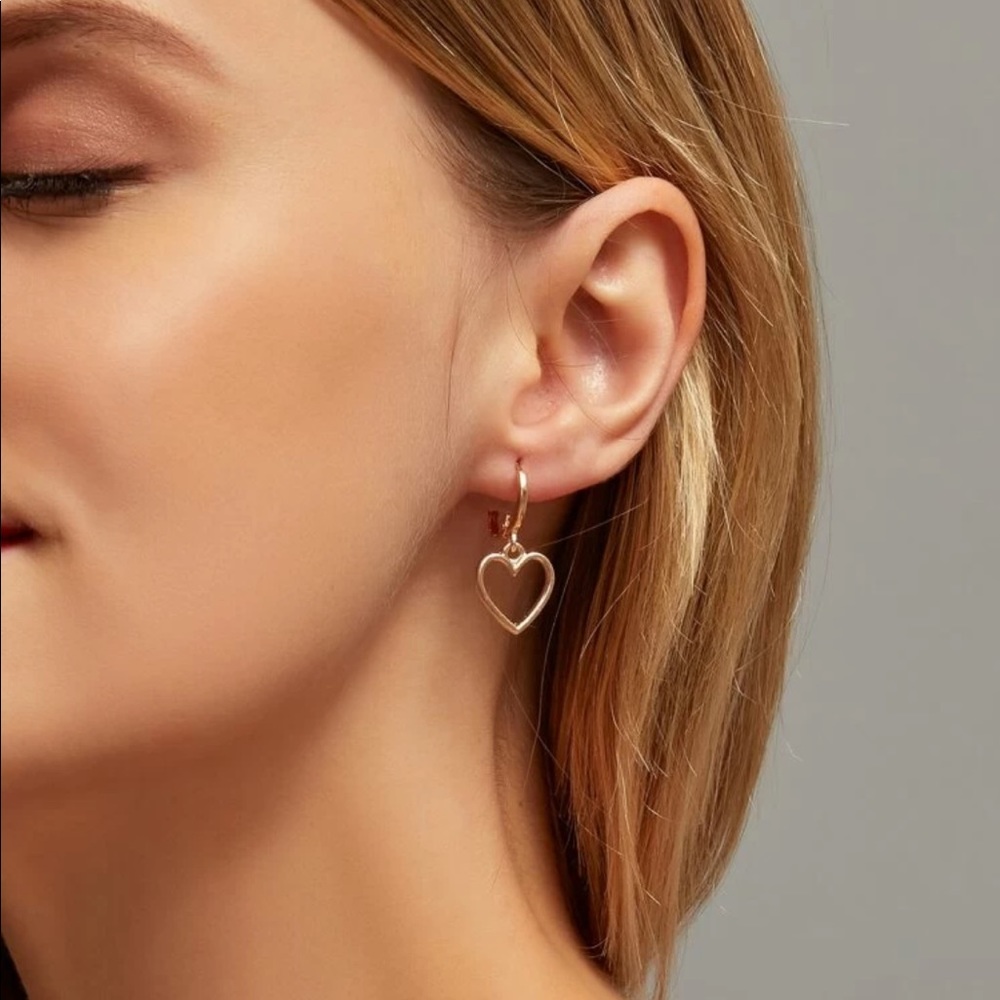 • Jocelyn • Dainty Heart Earrings